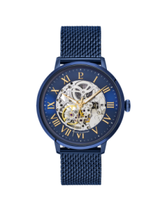 Montre homme automatique bleue