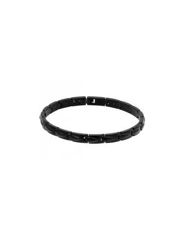 Bracelet acier noir homme