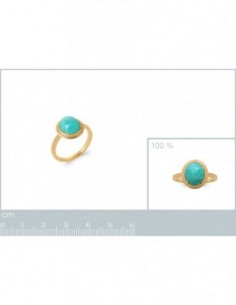 Bague amazonite