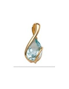 Pendentif Topaze bleue
