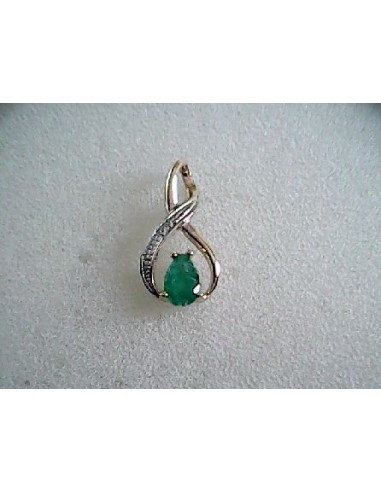 Pendentif bicolore Emeraude