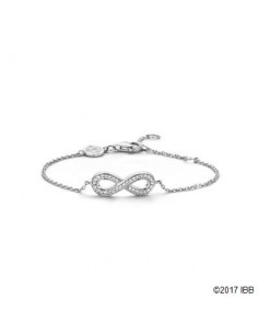 Bracelet argent infini, oxydes de zirconium