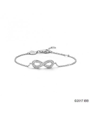 Bracelet argent infini, oxydes de zirconium