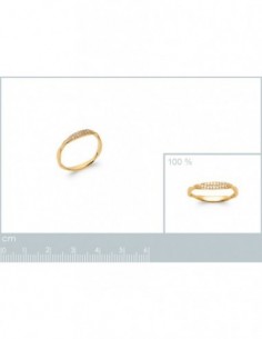 Bague torsadée empierré