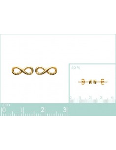 Puces d'oreilles motif infini