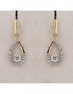 Boucles d'oreilles empierrées