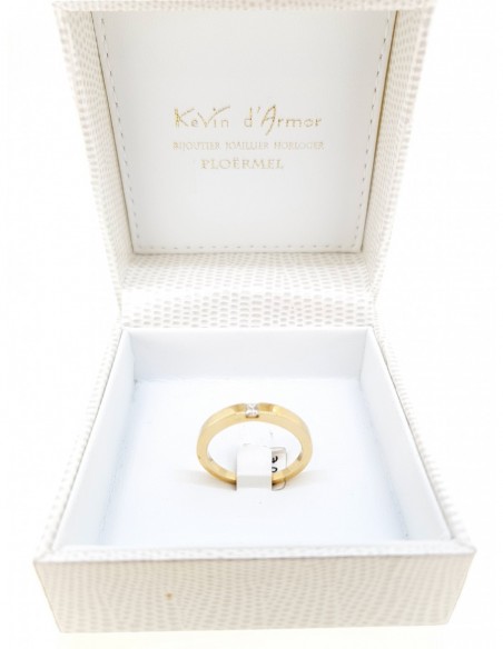 Solitaire diamant princesse