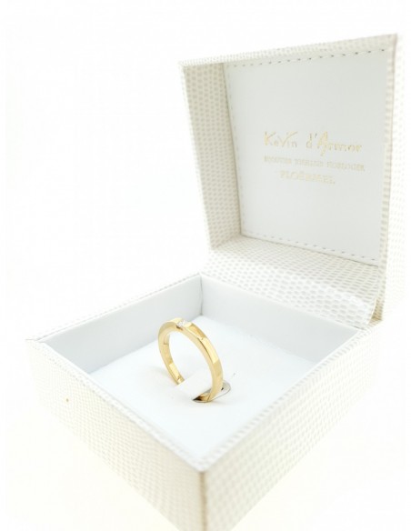 Solitaire diamant princesse