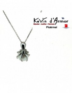 Pendentif Pieuvre Perle d'eau douce