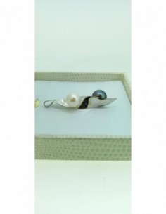 Pendentif perles de culture blanche et de Tahiti 2