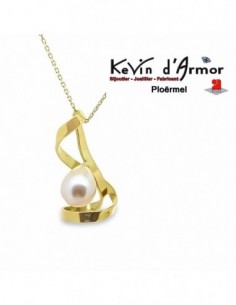 Pendentif Perle culture blanche