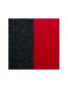 CUIR 14MM PAILL NOIRES/ROUGE