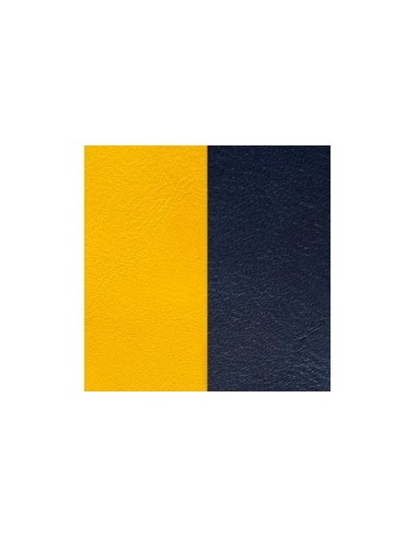 CUIR 14MM JAUNE/MARINE