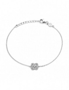 Bracelet argent et oxydes de zirconium