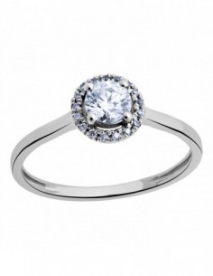 Bague solitaire diamants