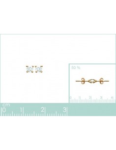 Puces d'oreilles oxydes de zirconium