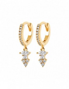 Créoles pendantes empierrées