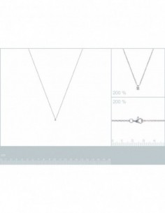 Collier argent oxyde