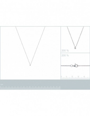Collier argent oxyde