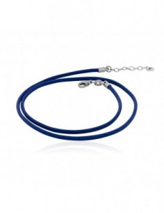 Cordon coton huilé bleu