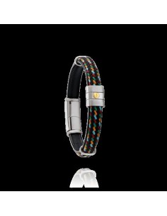 RAFAEL- Bracelet cuir et polyester
