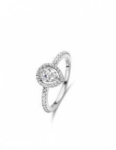 Bague empierrée argent