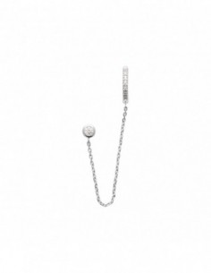 Créole argent vendue à l'unité 2 trous