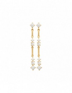 Boucles d'oreilles pendantes empierrées