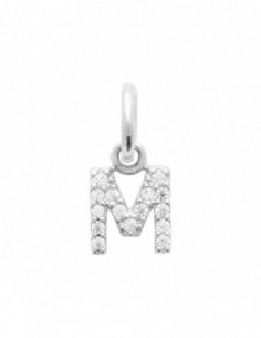 Pendentif lettre alphabet empierré