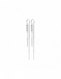 Boucles d'oreilles pendantes empierrées