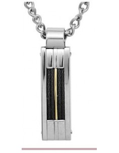 Collier homme acier
