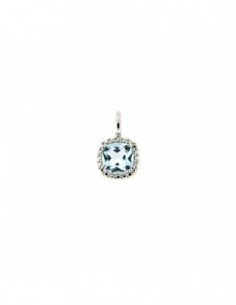Pendentif topaze bleue