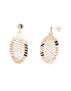 Boucles d'oreilles bicolore