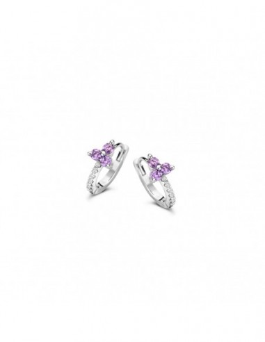 Boucles d'oreilles créoles argent OZ