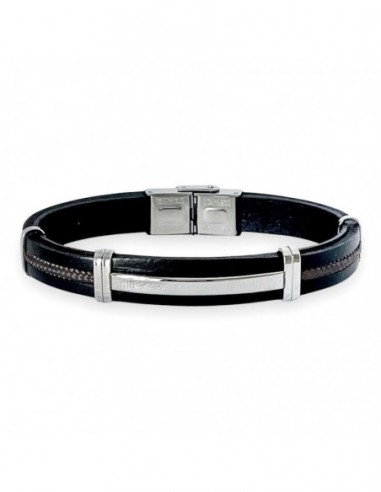 Bracelet double cuir, paracorde