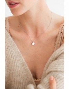 Collier argent diamant La Garconne