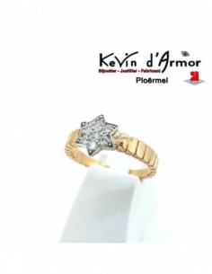 Composition bicolore diamants