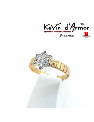 Composition bicolore diamants