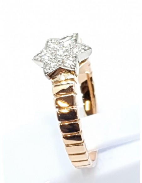 Composition bicolore diamants