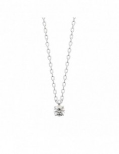 Collier argent oxyde de zirconium