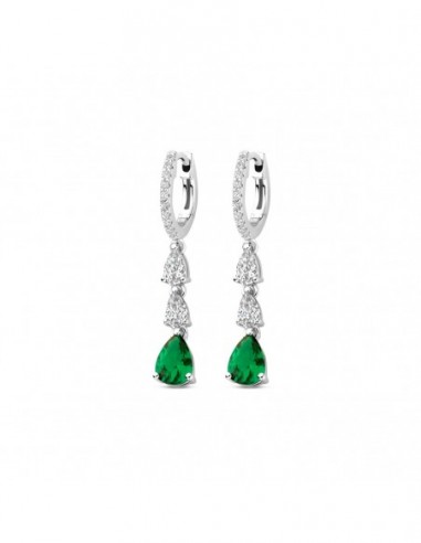 Boucles d'oreilles empierrées