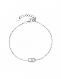 Bracelet motif bicolore empierré