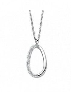 Collier pendentif empierré