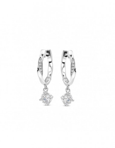 Boucles d'oreilles empierrées