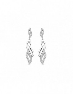 Boucles d'oreilles pendantes argent OZ