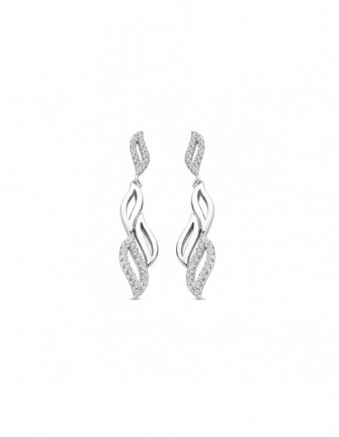 Boucles d'oreilles pendantes argent OZ