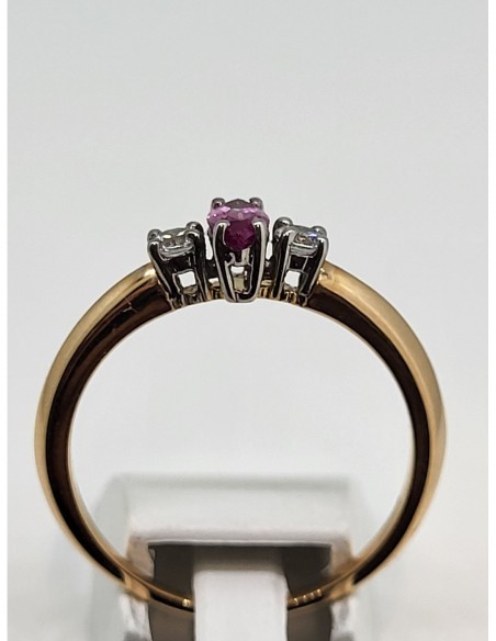 Composition bicolore Tourmaline et oxydes de zirconium