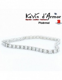 Bracelet rivière de diamants de synthèse