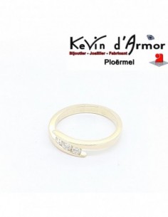 BagueTrilogie Diamants de synthèse