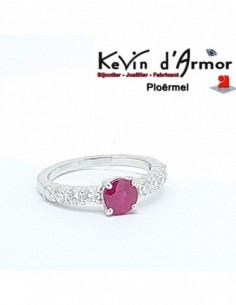 Bague Rubis Diamants